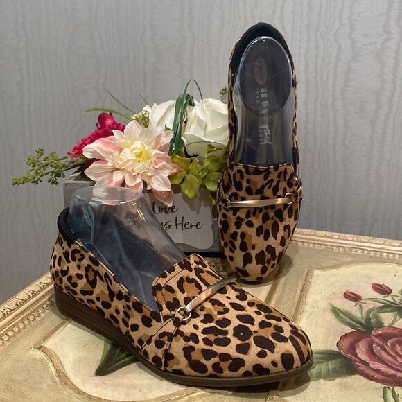 Dr. Scholl's Shoes - Dr Scholl’s Be Energized Foam Technology Leopard Horse Bit Flats Loafers Sz 7.5